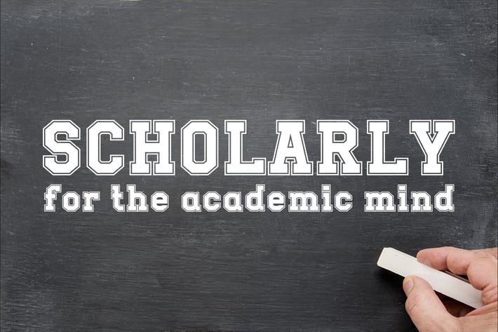 Scholarly Font
