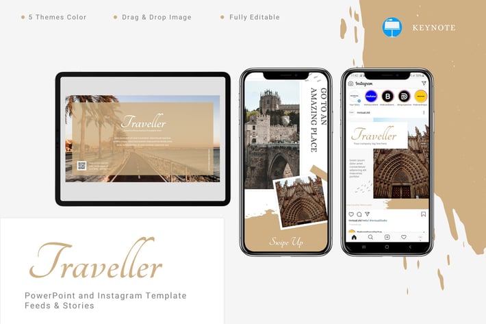 Traveller - Keynote & Instagram Template