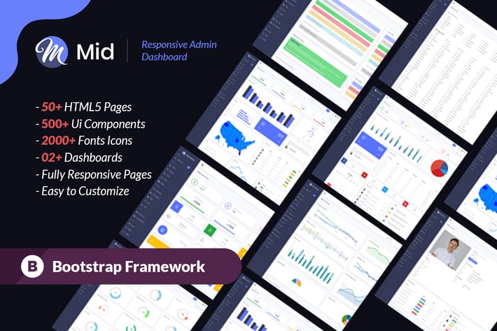Mid - Creative Dashboard Template