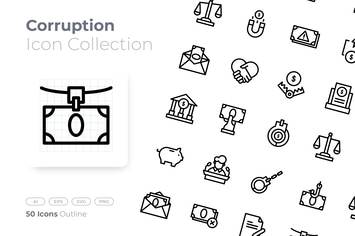 Corruption Outline Icon