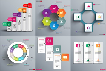 Abstract 3D Infographics