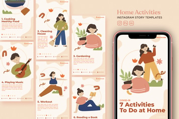 Home Activity Instagram Story Templates