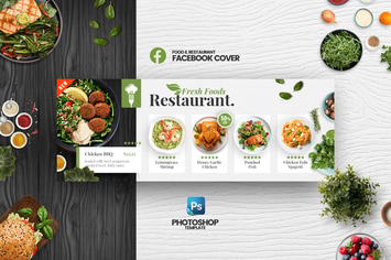 Fresh Food Restaurant Facebook Cover Template