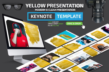 Yellow Keynote Presentation Template