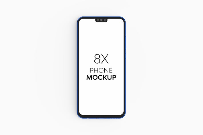 8X Phone Mockup
