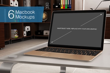 Laptop Mockup - 6 Poses