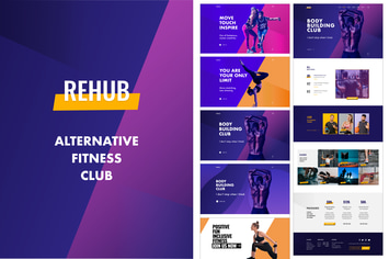 Alternative Fitness Club Design Template