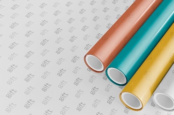 Wrapping Paper Rolls Mockup