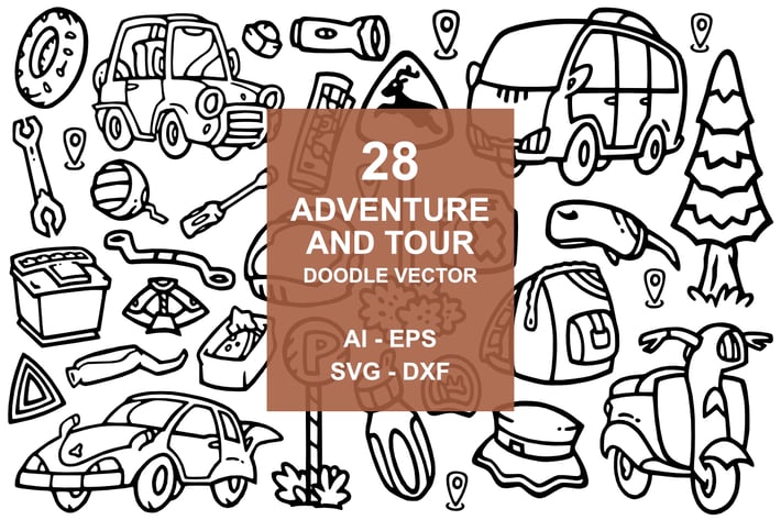 28 Adventure doodles