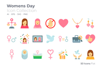 Womens Day Color Icon