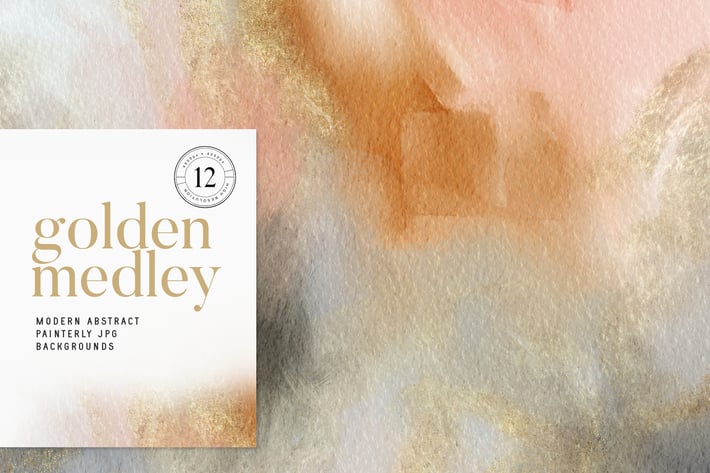 Golden Medley Modern Abstracts