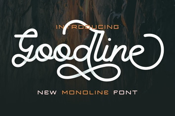 Goodline - Monoline Font