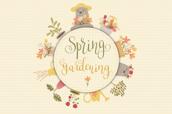 Spring Gardening Vector Set