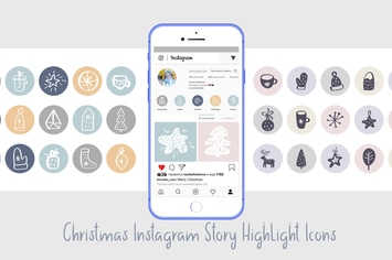 Christmas Instagram highlight story icons