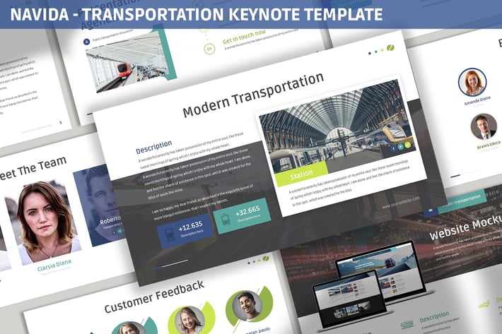 Navida - Transportation Keynote Template