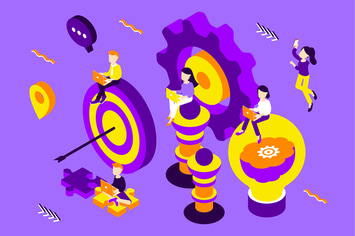 Strategy Isometric Illustration