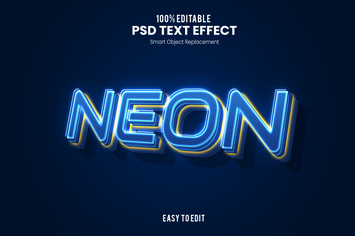 Neon - Neon PSD Text Effect