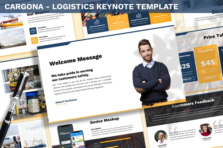 Cargona - Logistics Keynote Template