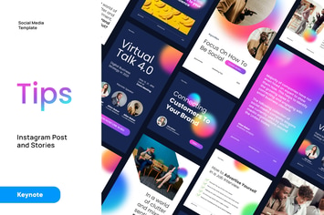 Modern Business Instagram Kit Keynote
