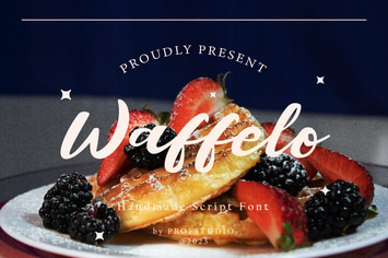 Waffelo - Handmade Script Font