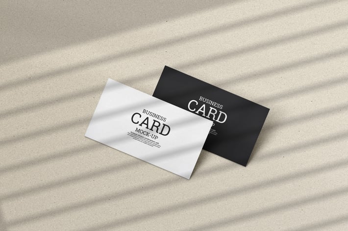 Clean minimal business card mockup m1