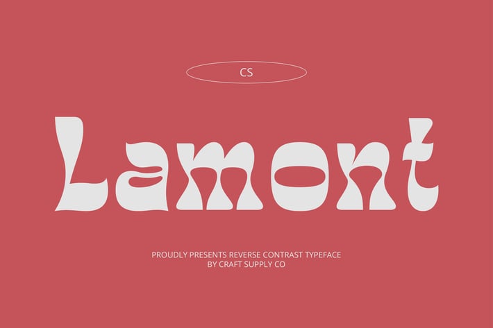 Lamont – Reverse Contrast Font