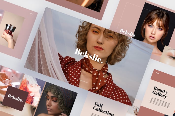 Bekslie - Beauty Vlogger Powerpoint Template 