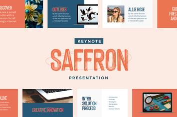 Saffron — Keynote Presentation Template