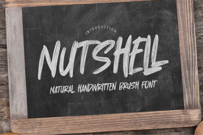 Nutshell - Natural Handwritten Brush Font