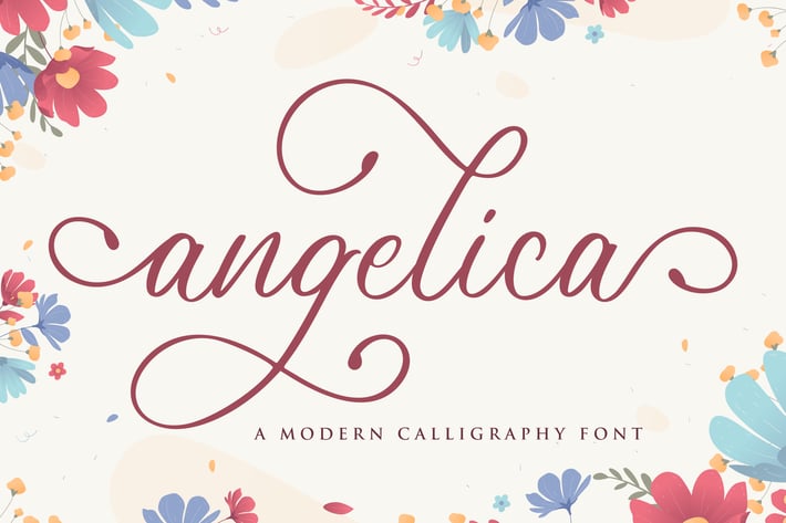 angelica - Wedding Font