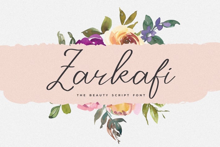 Zarkafi - The Beauty Script Font
