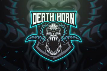 Death Horn Sport and Esport Logo Template
