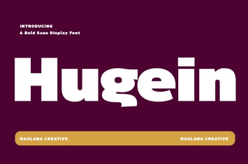 Hugein Bold Sans Display Font