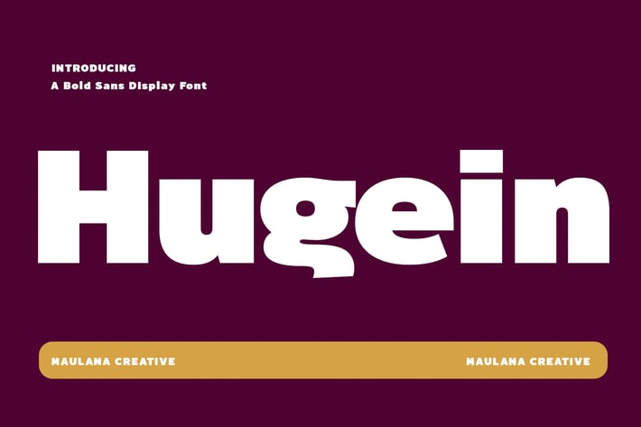 Hugein Bold Sans Display Font