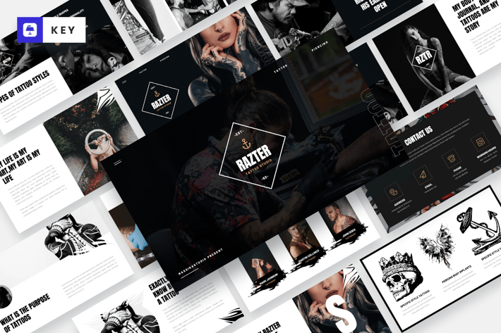 RAZTER - Tattoo Studio & Piercing Keynote Template