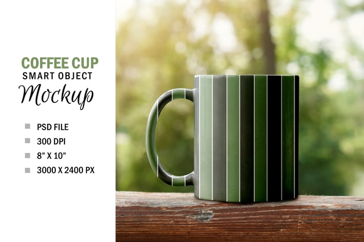 Smart Object Cup Sublimation Mockup 