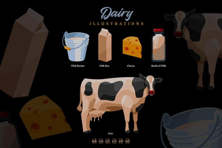 Dairy - Illustrations