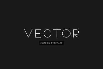 VECTOR - Minimal & Modern Typeface