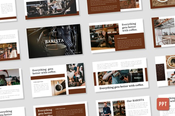 Barista Presentation Template - (PPT)