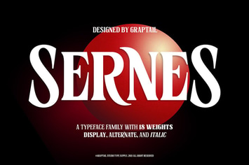 Sernes - Display Font