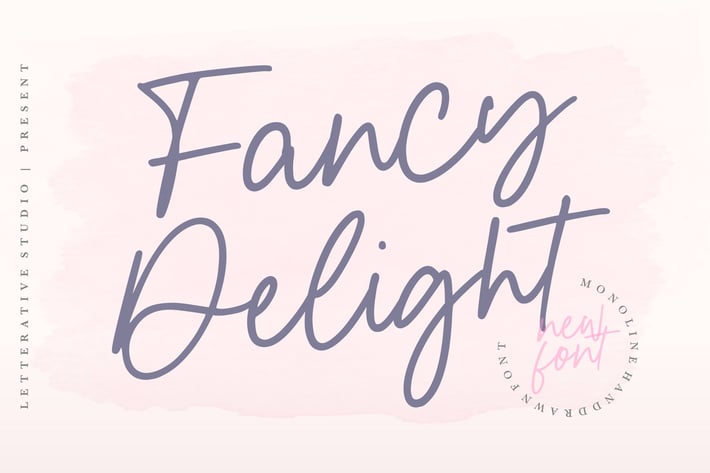 Fancy Delight - Handdrawn Logo Font