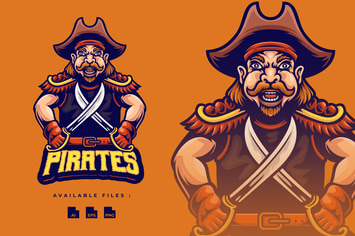 Pirate Mascot Logo