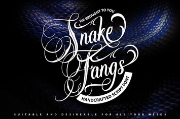 Snake Fangs | Handcrafted Script Font