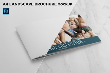 Landscape Brochure Cover Mockup