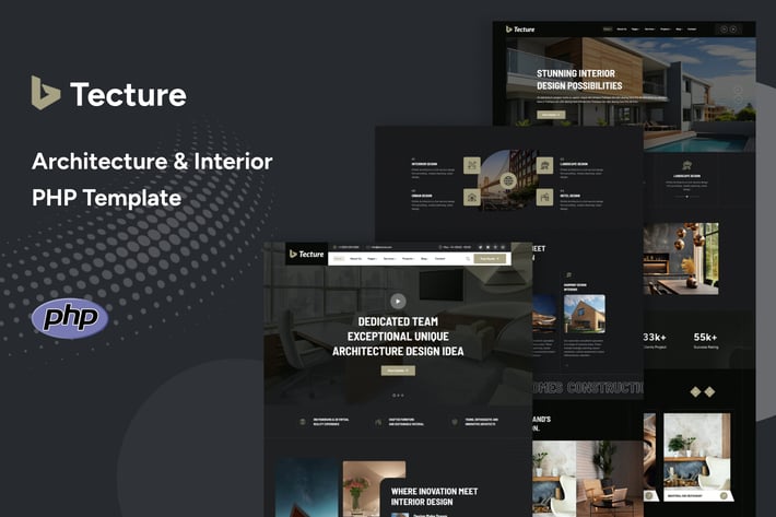 Tecture - Architecture & Interior PHP Template
