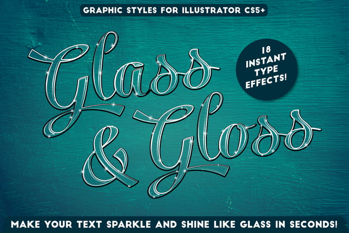 Glass & Gloss Text Effects