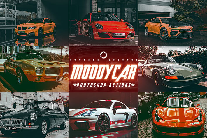 Moody Cars Photoshop Actions 