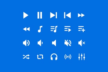 Music Player Icons