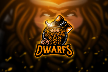 Dwarfs 2 - Mascot & Esport Logo