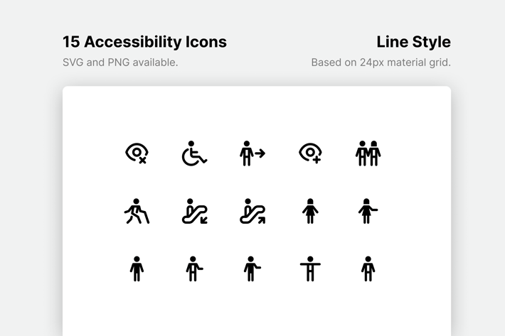 Accessibility Line Icons
